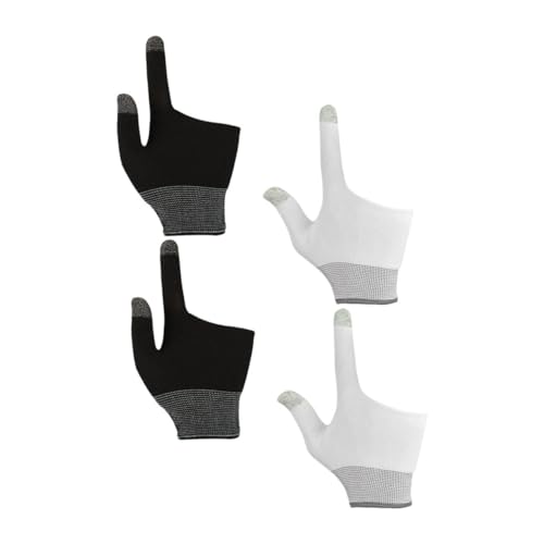 SKISUNO 2 Paar Spiel Handschuhe Gaming-fingerhülle Touch-spielhandschuhe Griff Gaming-Handschuhe Für Handys Gaming-Handschuhe Mit Touchscreen Fingerhandschuhe Gaming-hülle Doigt Nylon von SKISUNO