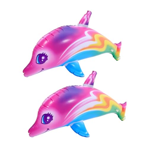 SKISUNO 2 Stück Aufblasbares Spielzeug Aufblasbares Meerestier Spielzeug Aufblasbarer Hai Für Poolwasser Hai Party Hai Dekorationen Hai Förmige Spielzeuge Aufblasbare Hai von SKISUNO