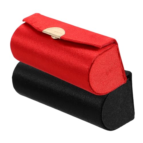 SKISUNO 2 Stück Lippenstift-etui-Halter Mit Spiegel, Rechteckig, Für Make-up, Reisen, Kosmetische Für Geldbörse, Lippenstift-Halter, Rot SKISUNO 2 Stück Lippenstift-etui-Halter Mit Spiegel, Rechteckig, Für Make-up, Reisen, Kosmetische Für Geldbörse, Lippenstift-Halter, Rot von SKISUNO