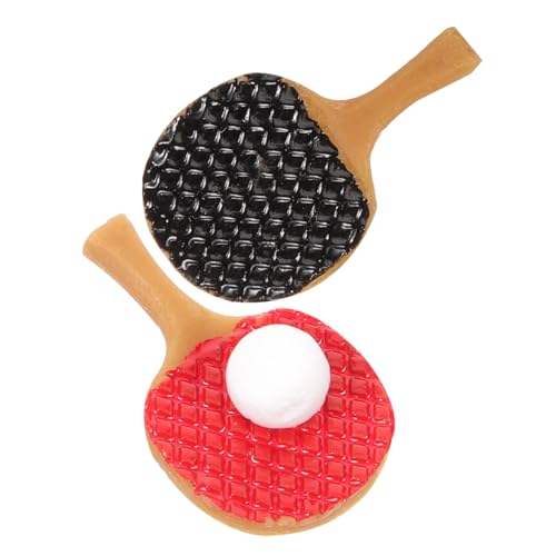 SKISUNO 3 Sets Miniatur Tischtennisschläger Modelle Mini Tischtennis Schläger Und Bälle Dekorative Miniatur Wohnaccessoires Für Puppenhäuser Und Foto Requisiten SKISUNO 3 Sets Miniatur Tischtennisschläger Modelle Mini Tischtennis Schläger Und Bälle Dekorative Miniatur Wohnaccessoires Für Puppenhäuser Und Foto Requisiten von SKISUNO