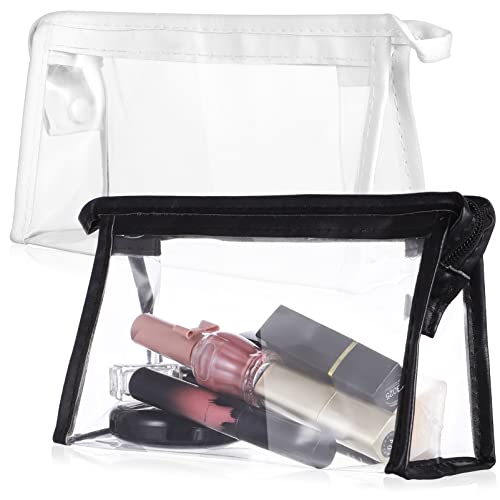 SKISUNO 6 Stück Transparente Make Up Taschen Kulturbeutel Für Reisen Business Urlaub PVC Kosmetiktaschen Aufbewahrungszubehör Für Damen Und Herren von SKISUNO