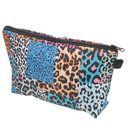 SKISUNO Tragbare Make Up Tasche Mit Leopardenmuster Multifunktionale Kulturtasche Für Reisen Kosmetiktasche Für Frauen Ideal Für Werdende Mamas Und Persönliche Pflegeprodukte von SKISUNO