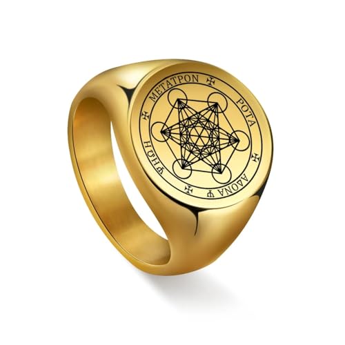 SKJUBLPG Ring Ringe Damen Bijouterie Herren Ring Für Männer Ringe 11 Goldfarbe von SKJUBLPG