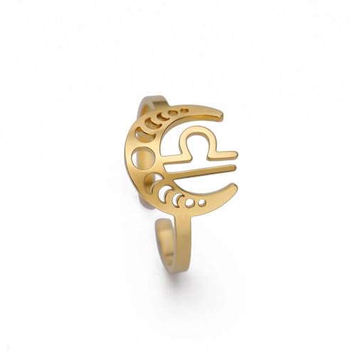 SKJUBLPG Ring Ringe Damen Bijouterie Herren Ring Herrenschmuck Gold-Waage von SKJUBLPG