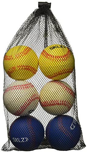 SKLZ Gewichteter Trainings-Baseball, offizielle Größe, Schaumstoffbälle, Bauen Sie Armstärke auf, Weiß/Blau/Rot, 6 Stück SKLZ Gewichteter Trainings-Baseball, offizielle Größe, Schaumstoffbälle, Bauen Sie Armstärke auf, Weiß/Blau/Rot, 6 Stück von SKLZ