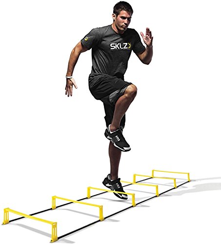 SKLZ Koordinationsleiter Elevation Ladder 2 In 1 und Hürden, gelb/Schwarz, One Size von SKLZ