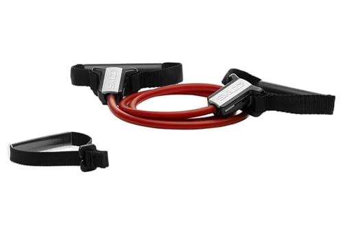 SKLZ Resistance Cable Set (ca. 9kg/20lb) -Trainingsband + Flex Handle + Türanker Trainingsgerät, rot-Schwarz, One Size von SKLZ