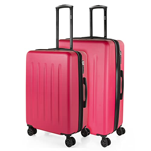SKPAT - Gepäck-Sets, Reisekoffer, Reisekoffer Set, Kofferset, Hartschalenkoffer, Trolley-Set, Luggage - Große Auswahl an Koffer & Trolleys für Jede Reise!, Fuchsia SKPAT - Gepäck-Sets, Reisekoffer, Reisekoffer Set, Kofferset, Hartschalenkoffer, Trolley-Set, Luggage - Große Auswahl an Koffer & Trolleys für Jede Reise!, Fuchsia von SKPAT