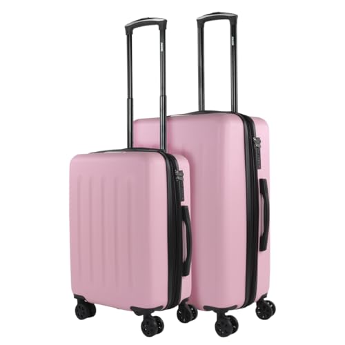 SKPAT - Gepäck-Sets, Reisekoffer, Reisekoffer Set, Kofferset, Hartschalenkoffer, Trolley-Set, Luggage - Große Auswahl an Koffer & Trolleys für Jede Reise!, Rosa von SKPAT