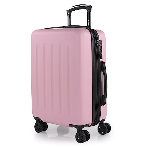 SKPAT - Handgepäck Koffer Trolley - Reisekoffer Mit Rollen und Reisekoffer Hartschalenkoffer für Vielreisende 175150, Rosa von SKPAT