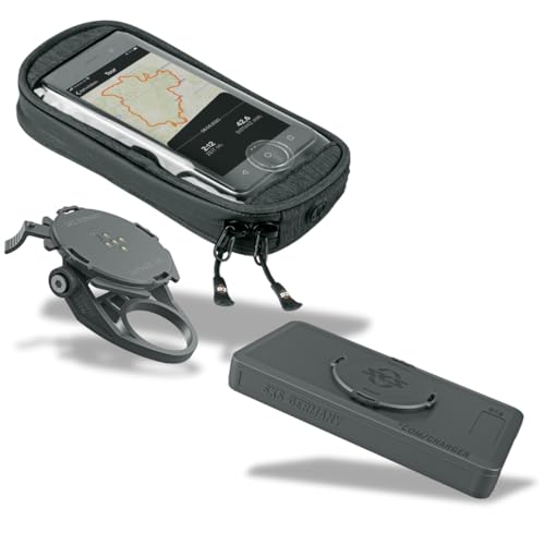 SKS GERMANY COMPIT+/POWER & COM/SMARTBAG Handyhalterung mit 10.000 mAh Powerbank und wasserabweisender Smartphonetasche zur Montage am Lenker (induktive Ladefunktion, Lenkerklemmung 22,2 - 35 mm) SKS GERMANY COMPIT+/POWER & COM/SMARTBAG Handyhalterung mit 10.000 mAh Powerbank und wasserabweisender Smartphonetasche zur Montage am Lenker (induktive Ladefunktion, Lenkerklemmung 22,2 - 35 mm) von SKS GERMANY