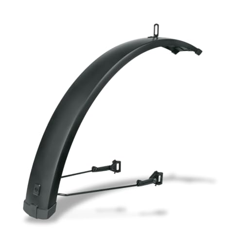 SKS GERMANY INFINITY UNIVERSAL MUDGUARD FRONT 75 27.5" - 29" Vorderrad-Schutzblech (Fahrrad-Spritzschutz, passend zur INFINITY-Gepäckträger-Serie, Aluminium/Kunststoff), Schwarz von SKS GERMANY