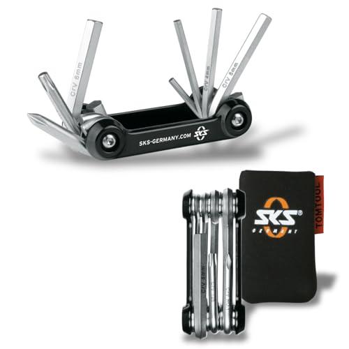 SKS GERMANY TOM 7 Multitool (7-in-1-Minitool für Fahrräder, rostfreier Werkzeugstahl, kompakt und leicht für unterwegs, 88 g, inkl. Aufbewahrungstasche), Schwarz SKS GERMANY TOM 7 Multitool (7-in-1-Minitool für Fahrräder, rostfreier Werkzeugstahl, kompakt und leicht für unterwegs, 88 g, inkl. Aufbewahrungstasche), Schwarz von SKS GERMANY