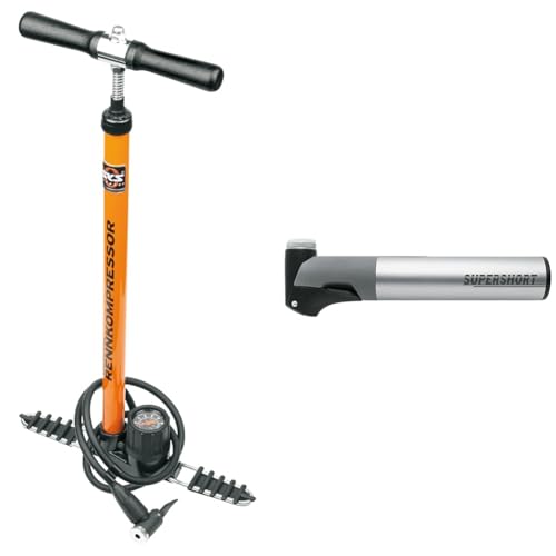 SKS GERMANY RENNKOMPRESSOR E.V.A. Standpumpe & SUPERSHORT Minipumpe für Fahrräder SKS GERMANY RENNKOMPRESSOR E.V.A. Standpumpe & SUPERSHORT Minipumpe für Fahrräder von SKS GERMANY