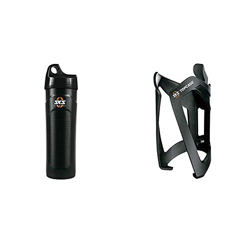 SKS Tasche Cage Box schwarz, 0.1 x 0.1 x 0.1 cm, 1 Liter & Top Cage Flaschenhalter, schwarz, one Size von SKS GERMANY
