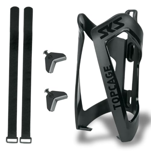 SKS GERMANY ANYWHERE TOPCAGE Flaschenhalter, Fahrradzubehör, Flaschenhalterung für Fahrräder, inklusive Gurte für Rohre mit Durchmesser bis 80 mm, sicherer Flaschenhalt, schwarz SKS GERMANY ANYWHERE TOPCAGE Flaschenhalter, Fahrradzubehör, Flaschenhalterung für Fahrräder, inklusive Gurte für Rohre mit Durchmesser bis 80 mm, sicherer Flaschenhalt, schwarz von SKS GERMANY