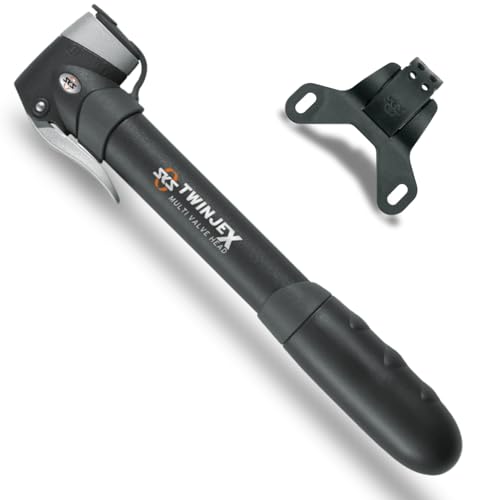 SKS GERMANY TWINJEX Minipumpe, Luftpumpe Fahrrad, inkl. Pumpenhalter (Kunststoff, Ventilanschluss:AV, SV, DV und MULTI VALVE, Druck max.: 10 bar / 144 PSI, Staubschutzkappe, Teleskopfunktion), Schwarz, Länge: 252 mm, 11044 SKS GERMANY TWINJEX Minipumpe, Luftpumpe Fahrrad, inkl. Pumpenhalter (Kunststoff, Ventilanschluss:AV, SV, DV und MULTI VALVE, Druck max.: 10 bar / 144 PSI, Staubschutzkappe, Teleskopfunktion), Schwarz, Länge: 252 mm, 11044 von SKS GERMANY