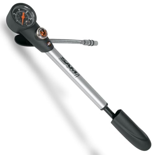 SKS GERMANY Luftpumpe SAM, Dämpferpumpe, Silber, 27 cm von SKS GERMANY