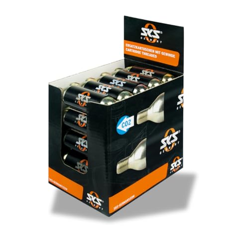 SKS Zubehör CO2-Kartuschendisplay, 25 St. mit Gewinde u. Kälteschutz, Silber, 10 x 3 x 3 cm SKS Zubehör CO2-Kartuschendisplay, 25 St. mit Gewinde u. Kälteschutz, Silber, 10 x 3 x 3 cm von SKS GERMANY