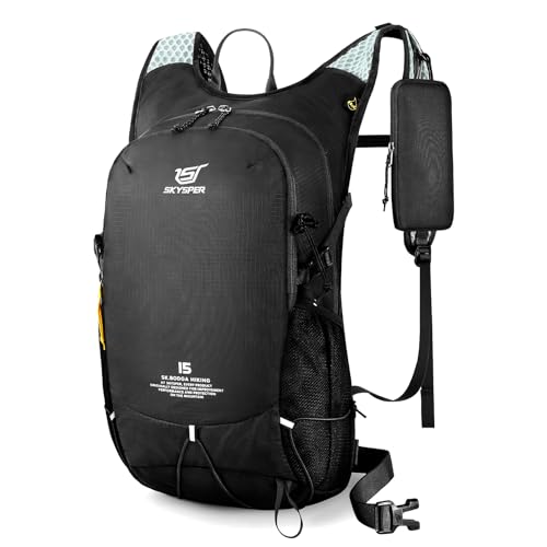 SKYSPER 15L Wanderrucksack Leichter Rucksack Wandern für Herren & Damen, Kleiner Tagesrucksack mit Brustgurt Backpack Outdoor von SKYSPER