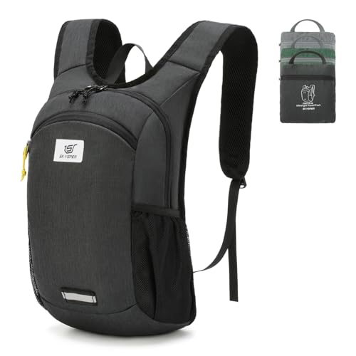 SKYSPER Faltbarer Rucksack 10L Klein Ultraleicht Tagesrucksäcke Wanderrucksack Reisenrucksack Trekkingrucksack Daypack für Wandern Reisen von SKYSPER