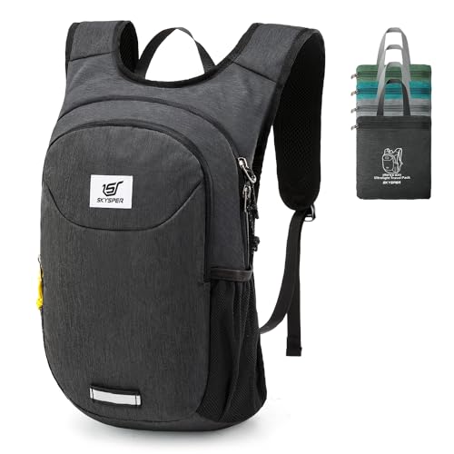 SKYSPER Faltbarer Rucksack 10L Ultraleicht Tagesrucksack Daypack Wanderrucksack Klein Outdoorrucksack mit Reflexstreifen für Wandern Reisen Sport SKYSPER Faltbarer Rucksack 10L Ultraleicht Tagesrucksack Daypack Wanderrucksack Klein Outdoorrucksack mit Reflexstreifen für Wandern Reisen Sport von SKYSPER
