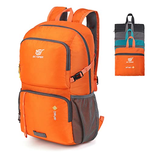 SKYSPER Ultraleichter Faltbarer Rucksack 30L mit Nassfach - Wasserfest und Verstaubarer Daypack für Wandern, Reisen, Radtouren und Städtetrips SKYSPER Ultraleichter Faltbarer Rucksack 30L mit Nassfach - Wasserfest und Verstaubarer Daypack für Wandern, Reisen, Radtouren und Städtetrips von SKYSPER