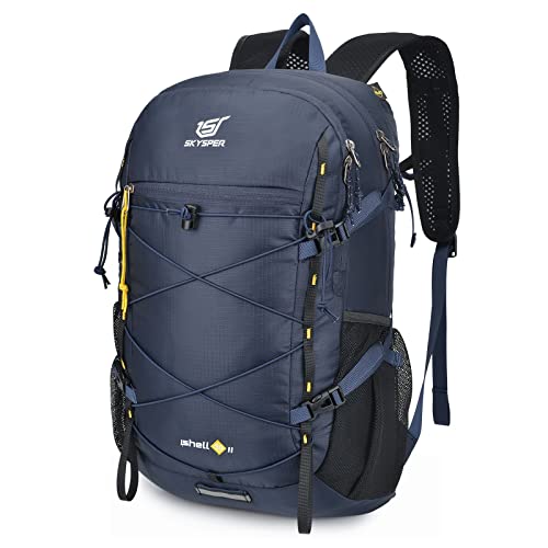 SKYSPER ISHELL 30 Faltbarer Rucksack 30L Ultra-leicht Tagesrucksack Verstaubar Daypack Wasserfest Wanderrucksack Reiserucksack für Camping Outdoor Wandern Reisen von SKYSPER