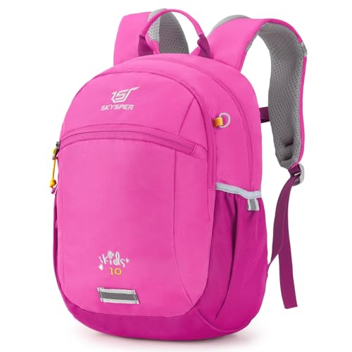 SKYSPER Kinderrucksack 10L Wanderrucksack mit Brustgurt Jungen & Mädchen, komfortabler Tagesrucksack Reiserucksack Kinder von SKYSPER