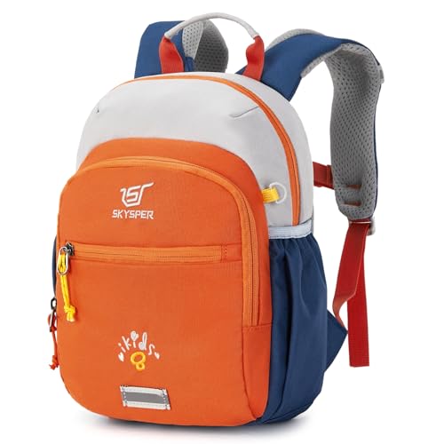 SKYSPER Kinderrucksack mit Brustgurt Kindergartenrucksack Jungen & Mädchen 8L, komfortabler Kindergartentashche Wanderrucksack von SKYSPER