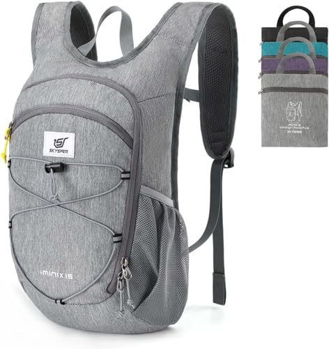 SKYSPER Rucksack Herren 15L/20L Faltbarer Wanderrucksack Klein Tagesrucksack Daypack für Camping Outdoor Wandern SKYSPER Rucksack Herren 15L/20L Faltbarer Wanderrucksack Klein Tagesrucksack Daypack für Camping Outdoor Wandern von SKYSPER
