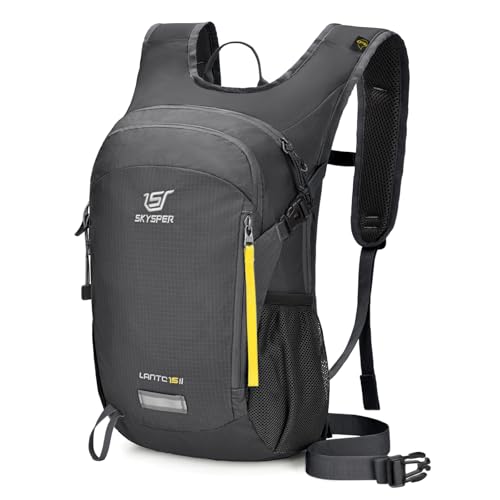 SKYSPER Rucksack Herren 15L Wanderrucksack mit Rückenbelüftung Tagesrucksack Travel Daypack Camping Wandern SKYSPER Rucksack Herren 15L Wanderrucksack mit Rückenbelüftung Tagesrucksack Travel Daypack Camping Wandern von SKYSPER