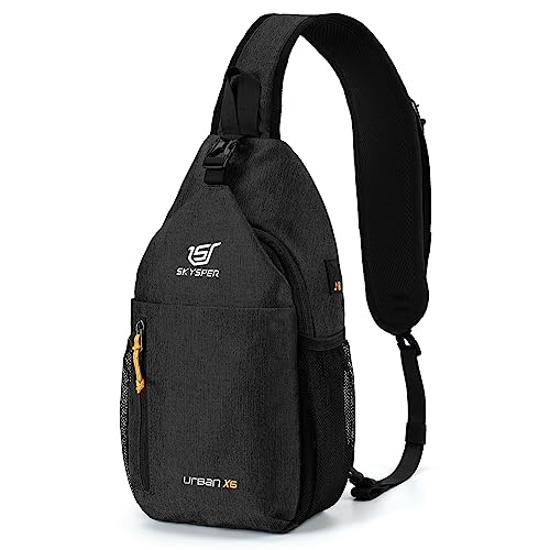 SKYSPER Schultertasche Brusttasche Leichte Sling Bag Klein Wasserfest Crossbody Umhängetasche zum Wandern Outdoor Sports Reise SKYSPER Schultertasche Brusttasche Leichte Sling Bag Klein Wasserfest Crossbody Umhängetasche zum Wandern Outdoor Sports Reise von SKYSPER