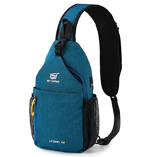 SKYSPER Schultertasche Brusttasche Leichte Sling Bag Klein Wasserfest Crossbody Umhängetasche zum Wandern Outdoor Sports Reise SKYSPER Schultertasche Brusttasche Leichte Sling Bag Klein Wasserfest Crossbody Umhängetasche zum Wandern Outdoor Sports Reise von SKYSPER