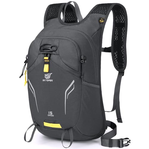 SKYSPER Wanderrucksack 15L leicht Wandern Rucksäcke kleiner Tagesrucksack Fahrradrucksack mit Helmhalter SKYSPER Wanderrucksack 15L leicht Wandern Rucksäcke kleiner Tagesrucksack Fahrradrucksack mit Helmhalter von SKYSPER
