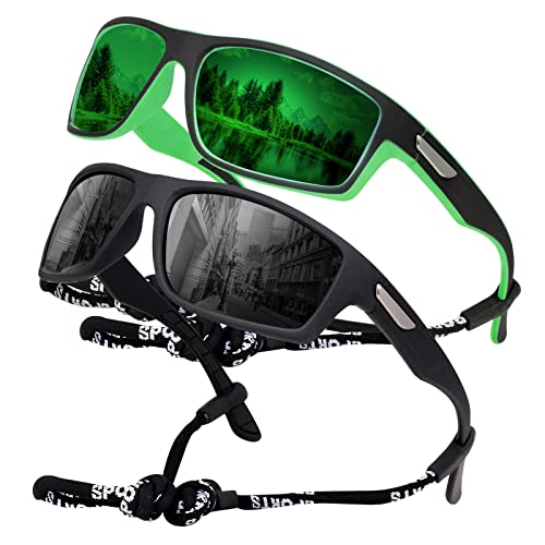SKYWAY Polarisierte Sonnenbrille Herren, Sportbrille Fahrradbrille Herren Damen zum Baseball Laufen Radfahren Angeln Golfen UV400-Schutz Sonnenbrille SKYWAY Polarisierte Sonnenbrille Herren, Sportbrille Fahrradbrille Herren Damen zum Baseball Laufen Radfahren Angeln Golfen UV400-Schutz Sonnenbrille von SKYWAY