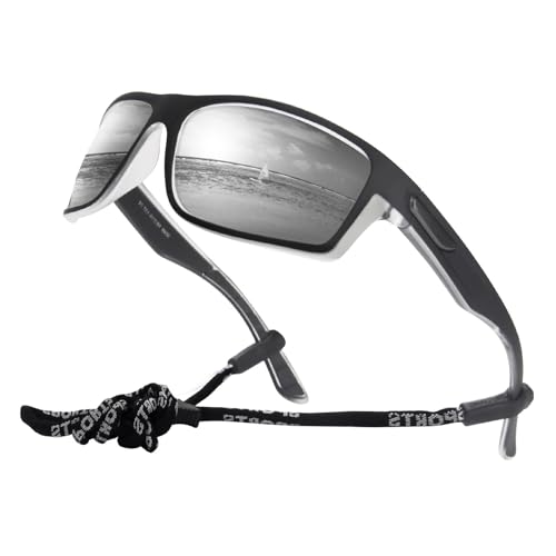 SKYWAY Polarisierte Sonnenbrille Herren, Sportbrille Fahrradbrille Herren Damen zum Baseball Laufen Radfahren Angeln Golfen UV400-Schutz Sonnenbrille von SKYWAY