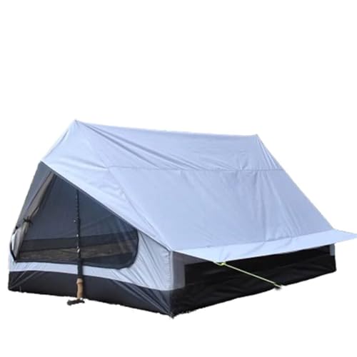 Campingzelt 2–3 Personen, 210 x 150 x 110 cm, A-Linie, exquisites Camping, Ultraleicht, wasserdicht, Hut Ridge Outdoor, tragbar, ohne Stange Tunnelzelte(2in Silver) von SLAHAJ