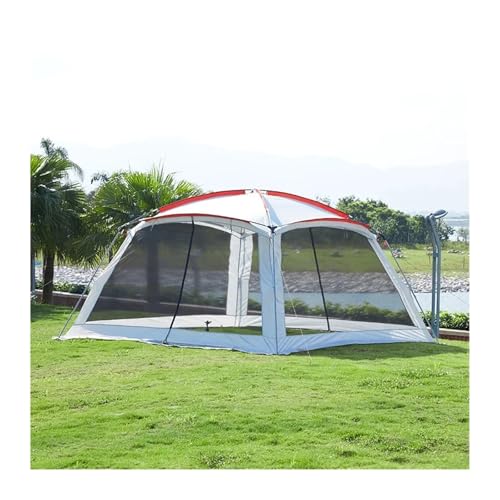 Campingzelt 5–8 Personen, 365 x 365 x 210 cm, großer Pavillon, Sonnenschutz, Campingzelt, Strandzelt Tunnelzelte(B) von SLAHAJ