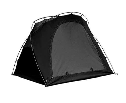 Campingzelt DREI-Personen-Outdoor-Camping-Känguru-Zelt, Windschutz, tragbar, zusammenklappbar, Wandern, ultraleichte Pavillons Tunnelzelte(Black Outer Tent) von SLAHAJ