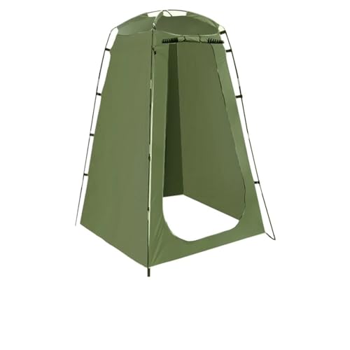 Campingzelt Tragbares Sichtschutz-Duschzelt für den Außenbereich, wasserdichter Umkleideraum, Unterschlupf für Camping, Wandern, Strand, Toilette, Dusche Tunnelzelte(Green) von SLAHAJ