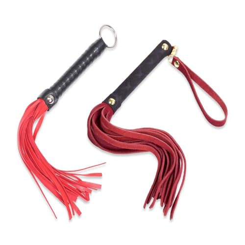 2 Reitpeitschen, Reitpeitschen Aus Leder, Trainingsreitpeitschen, Reitzubehör, Langstielige Trainingsreitpeitschen, Rollenspielzubehör 2 Reitpeitschen, Reitpeitschen Aus Leder, Trainingsreitpeitschen, Reitzubehör, Langstielige Trainingsreitpeitschen, Rollenspielzubehör von SLAXJNE