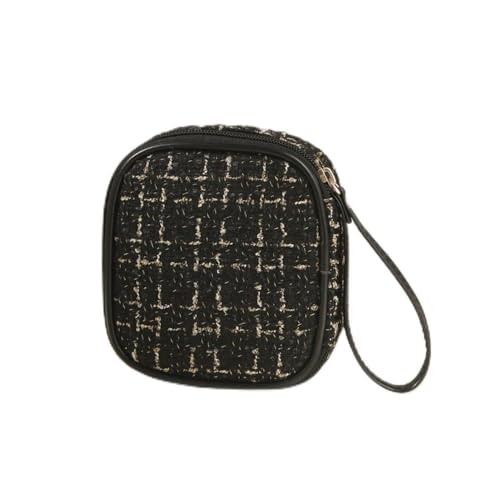 SLEDEZ Feminine Damenbinden-Aufbewahrungstasche Tragbare Reise-physiologische Tasche, Lippenstift-Tasche, Aufbewahrungstasche(Color:Black) von SLEDEZ