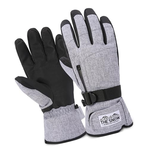 Winter-Skihandschuhe, winddicht, Snowboard-Handschuhe, Touchscreen, Winter, warm, für Damen, Herren, Skifahren, Snowboarden, Radfahren von SLXLYH