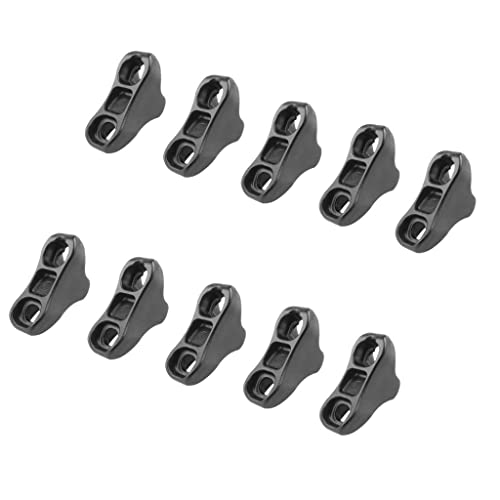 SM SunniMix 10 pcs Schwarz Zelt Seilspanner Camping Zeltspanner Leinenspanner von SM SunniMix