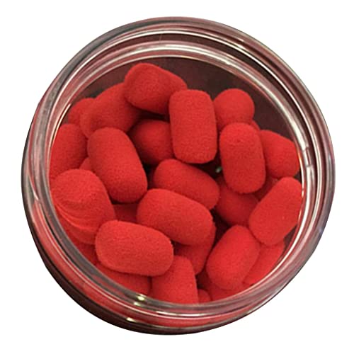 SM SunniMix 15pcs Boilies Karpfen Köder, Leicht Eva Fischköder Schwimmende Köder Angelköder Künstlicher Köder mit Erdbeergeschmack, Rot SM SunniMix 15pcs Boilies Karpfen Köder, Leicht Eva Fischköder Schwimmende Köder Angelköder Künstlicher Köder mit Erdbeergeschmack, Rot von SM SunniMix