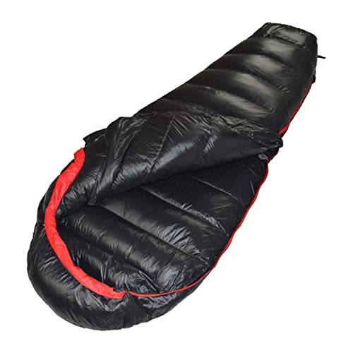 SM SunniMix Ultralecht-15~15 Ente daunen Schlafsack Backpacking Camping Mummy down Sleep Bag Indoor e Outdoor Single Person Schlaf Matte & Bag - Schwarz 400g SM SunniMix Ultralecht-15~15 Ente daunen Schlafsack Backpacking Camping Mummy down Sleep Bag Indoor e Outdoor Single Person Schlaf Matte & Bag - Schwarz 400g von SM SunniMix