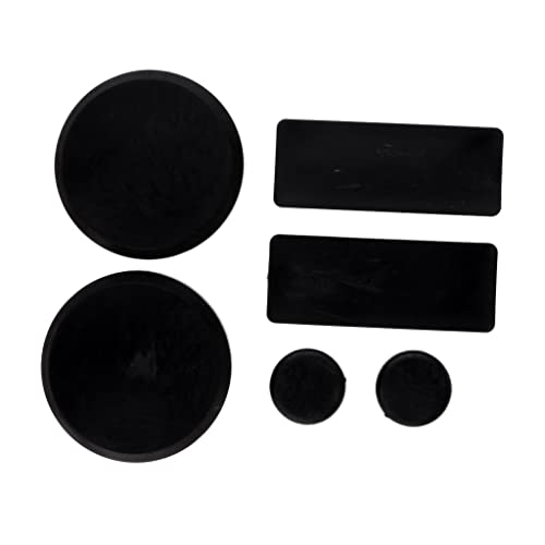 SM SunniMix Vollfinger Stoßfest Longboard Skateboard Handschuh Ersatz Sliders Pucks, 6pcs Schwarz, Rechteck SM SunniMix Vollfinger Stoßfest Longboard Skateboard Handschuh Ersatz Sliders Pucks, 6pcs Schwarz, Rechteck von SM SunniMix