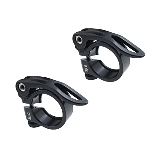 SM SunniMix Schwarz Sattelklemme 30 mm Sattelstützenklemm Klemmring mit Schnellspanner 1 Paar für 27, / 25,4 mm Sattelstütze SM SunniMix Schwarz Sattelklemme 30 mm Sattelstützenklemm Klemmring mit Schnellspanner 1 Paar für 27, / 25,4 mm Sattelstütze von SM SunniMix