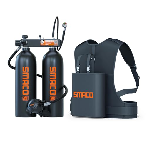 SMACO Mini Tauchflasche 2L Doppel Tauchflaschen Sauerstoffflasche Taucherflasche Klein Doppeltauchflasche Mit 30 Bis 45 Minuten Tauchen Sauerstofftank 2 x 2L Unterwassererkundung Rettung S700 Max SMACO Mini Tauchflasche 2L Doppel Tauchflaschen Sauerstoffflasche Taucherflasche Klein Doppeltauchflasche Mit 30 Bis 45 Minuten Tauchen Sauerstofftank 2 x 2L Unterwassererkundung Rettung S700 Max von SMACO